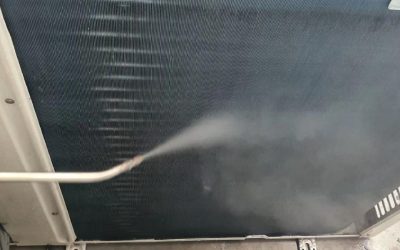 Steam Cleaning Outdoor Condenser
