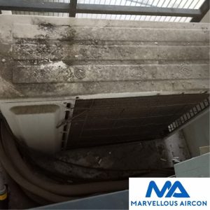 Cleaning Outdoor Condenser in Sembawang