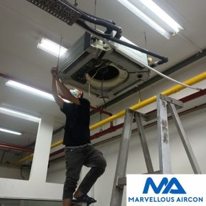 Ceiling Casette aircon Chemical Wash