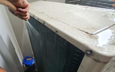 Cleaning Outdoor Condenser in Serangoon