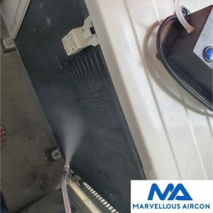 Steam Cleaning Outdoor Condenser in Jurong